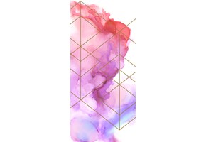 Smoke pink and purple design - Narrow