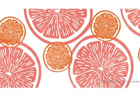Katie Kime Tangerine Slices Zoom Background