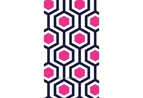 Blue and pink geo standard wallpaper
