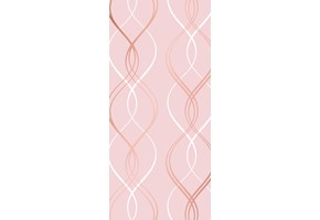 Cascade pink twists narrow wallpaper