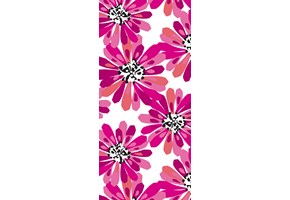 Power Plant pink flowers narrow wallpaper