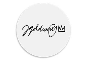 James Goldcrown signature logo on white background